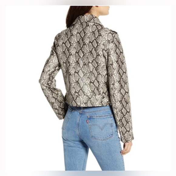 Blank NYC Faux Leather Moto Jacket Sz M - Picture 3 of 8